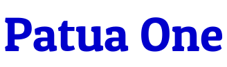 Patua One шрифт